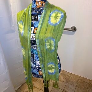 Beautiful Retro Scarf- Tie Dye Look - Lightweight